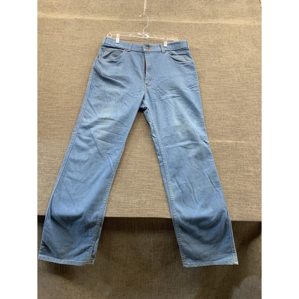 Vintage Levi's Action Jeans Mens 34x31 Blue Denim Cotton High Rise Straight Leg